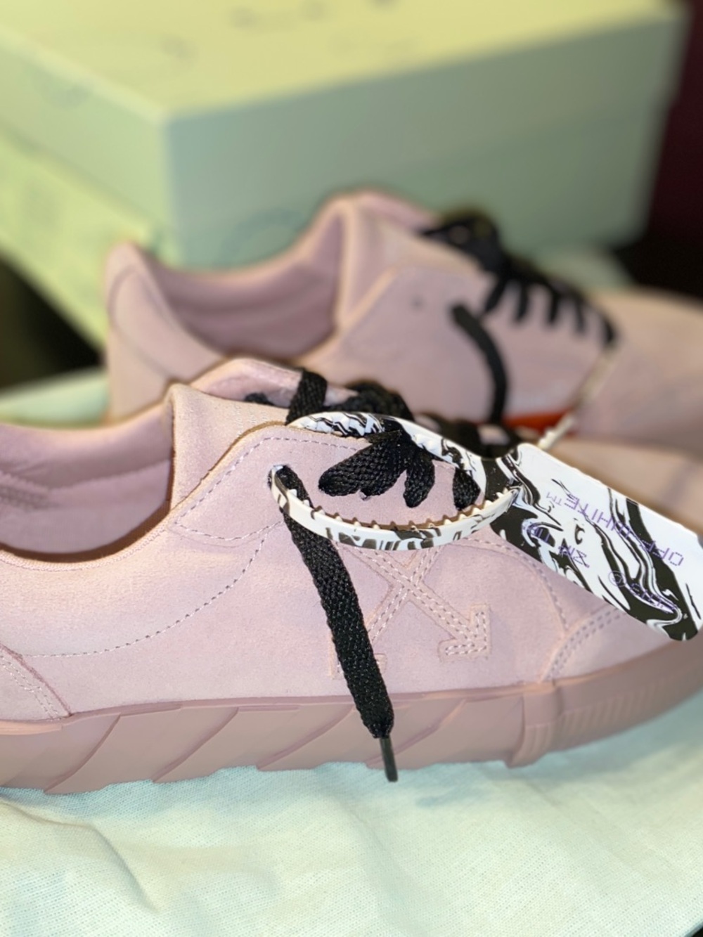 OFF WHITE - LOW VULCANIZED LEATHER ROSE - SIZE 39
